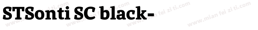 STSonti SC black字体转换